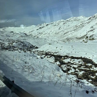 Foto Flüelapass verschneit von Rückreise des KC Oensingen Bechburg 30 Jahre Jubiläumsreise